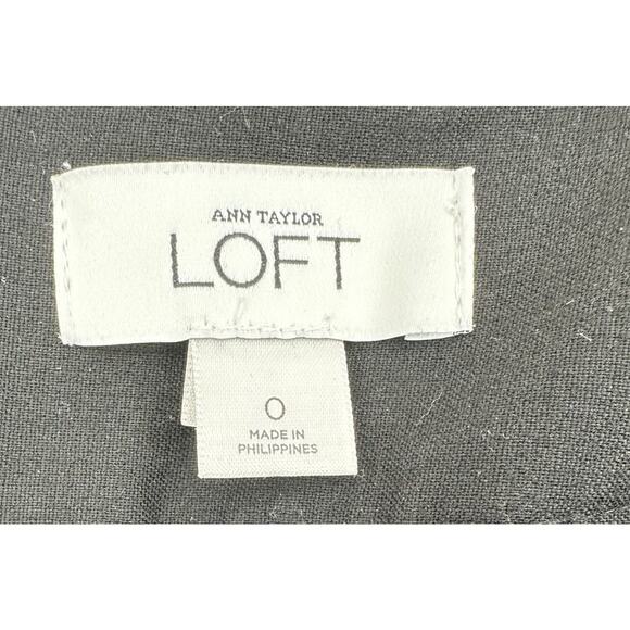 Ann Taylor LOFT Black Pencil Skirt Size 0 Career Work Office Professional - Picture 7 of 8